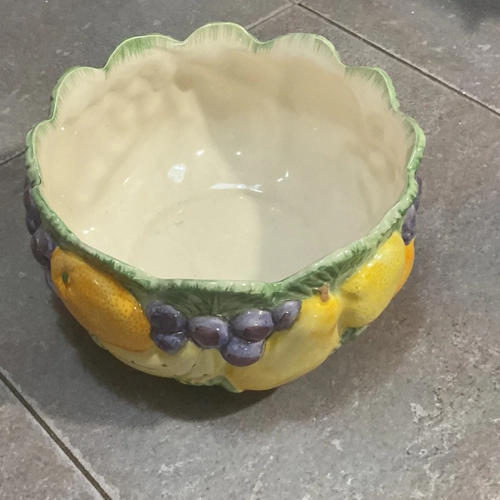 Fitz and Floyd Multicolor Fruit Bowl